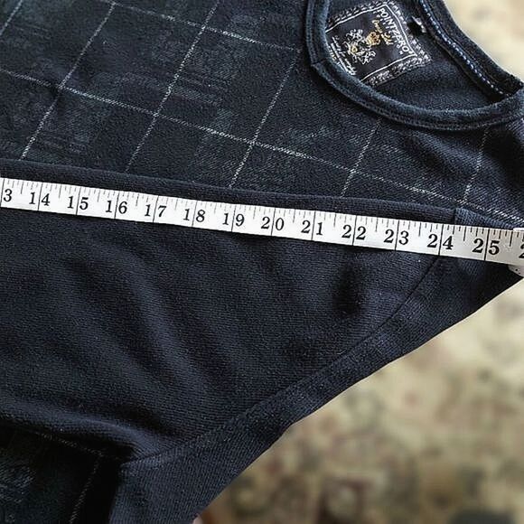 Point Zero navy abstract argyle sweater - Picture 6 of 11